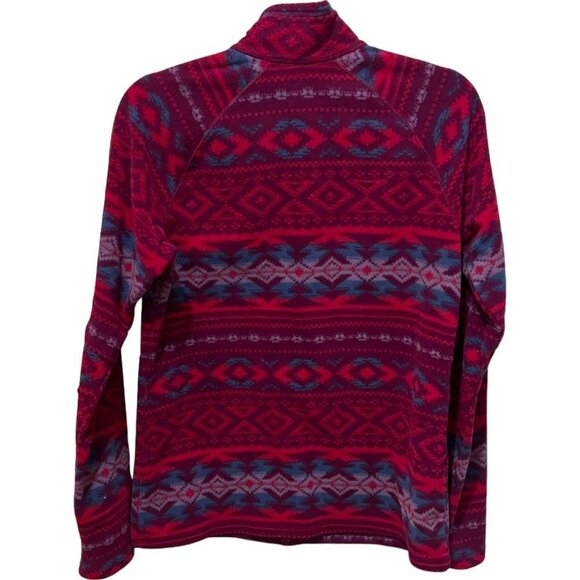 Eddie Bauer Half Zip Pullover Aztec(?) Size Medium - Picture 6 of 7